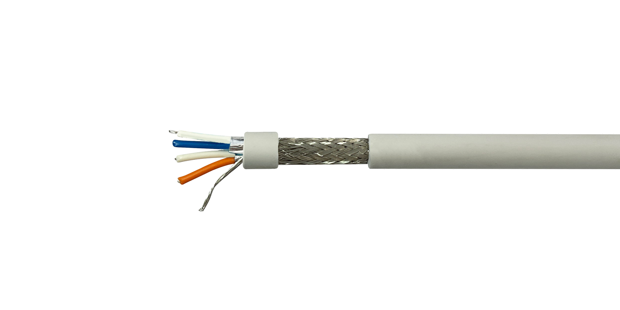 Communication Cable RS485 2×2×24AWG, 120OHM, TC, PE Ins, AI/PET/TC Brd, LSZH Jkt