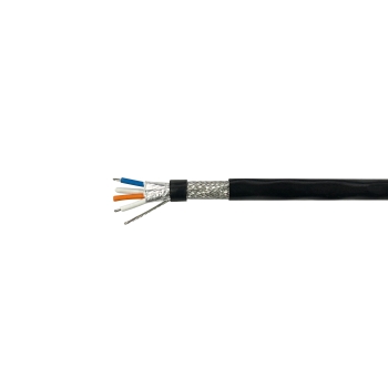 Communication Cable RS485 2×2×24AWG, 120OHM, TC, PE Ins, AI/PET/TC Brd, Black LSZH Jkt